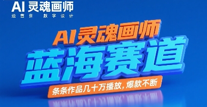 AI灵魂画师，蓝海赛道，条条作品几十W播放，爆款不断-晟哥学社资源库