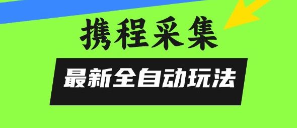 携程信息采集全自动玩法，0风控，无脑开干【揭秘】-晟哥学社资源库
