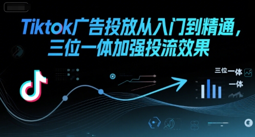 Tiktok广告投放从入门到精通，三位一体加强投流效果-晟哥学社资源库