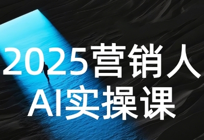 2025营销人Al实操课，AI营销抢跑实战，从Prompt到方案，效率碾压同行-晟哥学社资源库