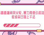 抖音直播间风火轮,暴力微信引流技术,低成本日加上千法-晟哥学社资源库