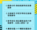 视频号运营实战课2.0,目前市面上最新最全玩法,快速吸粉吸金(10节视频)-晟哥学社资源库