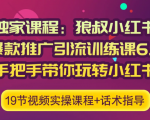 狼叔小红书爆款推广引流训练课6.0，手把手带你玩转小红书-晟哥学社资源库