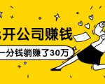0元开公司赚钱,不花一分钱几天躺赚了30多万,详细操作流程!-晟哥学社资源库