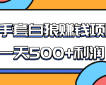 某团队收费项目：空手套白狼，一天500+利润，人人可做-晟哥学社资源库