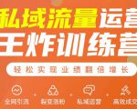 私域流量运营王炸训练营:全网引流+裂变涨粉+私域运营+高效成交-晟哥学社资源库