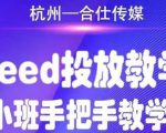 合仕传媒Feed投放教学，手把手教学，开车烧钱必须自己会-晟哥学社资源库