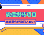 微信搬砖项目，简单几步操作即可轻松日入100+【批量操作赚更多】-晟哥学社资源库