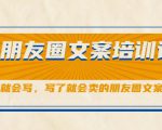 朋友圈文案培训课，听了就会写，写了就会卖的朋友圈文案课-晟哥学社资源库