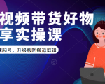 短视频带货好物分享实操课：快速起号，升级版防搬运剪辑-晟哥学社资源库
