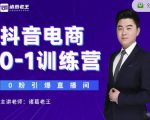 诸葛老王抖音电商0-1训练营，从0开始轻松破冷启动，引爆直播间-晟哥学社资源库