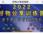 萌飞好物·2022抖音好物分享训练营，当下风口带货变现模式，从入门到精通-晟哥学社资源库