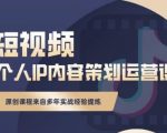 抖音短视频个人ip内容策划实操课，真正做到普通人也能实行落地-晟哥学社资源库