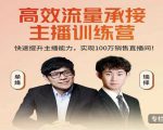 高效流量承接主播训练营：快速提升主播能力,实现100万销售直播间-晟哥学社资源库
