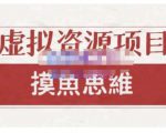 摸鱼思维·虚拟资源掘金课，虚拟资源的全套玩法 价值1880元-晟哥学社资源库