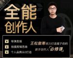 王松傲寒·全能创作人思维课，帮你打造创作人IP，全面提升导演思维-晟哥学社资源库