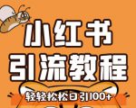 小红书运营引流全系列课程，每天引流100精准粉-晟哥学社资源库