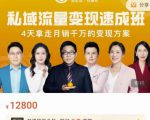桔子会·私域流量变现速成班,4天拿走月销千万的变现方案 价值12800元-晟哥学社资源库