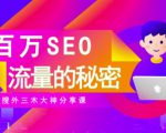 SEO实操培训：玩转百万SEO流量，助力站长快速提升流量（搜外三木大神分享课）-晟哥学社资源库