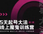 大播·五天起号魔鬼训练营,告别光学不练,逼自己上车,成败与否,5天拿到结果-晟哥学社资源库