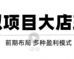 虚拟项目月入几万大店玩法分享，多店操作利润倍增（快速起店盈利）-晟哥学社资源库