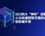 SEO四大“神补”训练营,小白快速获取可观的谷歌流量,轻松做外贸-晟哥学社资源库