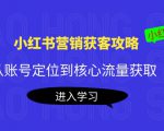 小红书营销获客攻略:从账号定位到核心流量获取,爆款笔记打造-晟哥学社资源库