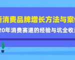 新消费品牌增长方法与案例精华课:20年消费赛道的经验与坑全收录-晟哥学社资源库