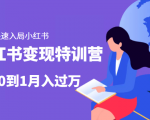小红书变现特训营：带你快速入局小红书，从0到1月入过万-晟哥学社资源库
