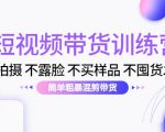 短视频带货训练营:不拍摄 不露脸 不买样品 不囤货发货 简单粗暴混剪带货(第三期)-晟哥学社资源库