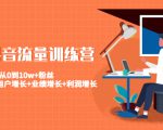 美业抖音流量训练营：从0到10w+粉丝 让你的门店用户增长+业绩增长+利润增长-晟哥学社资源库
