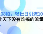 引流108招，轻松日引流100+人，让天下没有难搞的流量-晟哥学社资源库