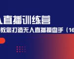 无人直播训练营:手把手教您打造无人直播操盘手(16节课时)-晟哥学社资源库