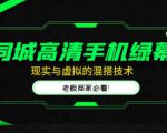 同城高清手机绿幕，直播间现实与虚拟的混搭技术，老板商家必看！-晟哥学社资源库