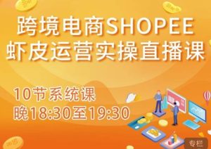 跨境电商Shopee虾皮运营实操直播课，从零开始学，入门到精通（10节系统课）-晟哥学社资源库