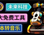 抢先体验未来Ai科技-文本转音乐工具，只需输入文字描述，即可创作歌曲和音乐-晟哥学社资源库
