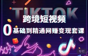 跨境短视频TIKTOK 0基础到精通网赚变现套课,跨境短视频独立站带货变现技巧-晟哥学社资源库