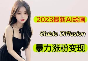 2023最新AI绘画Stable Diffusion，原创不用愁日赚1000+【软件+教程】-晟哥学社资源库