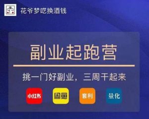 花爷-副业起跑营第2期，挑一门好副业，三周干起来（闲鱼｜小红书｜量化｜套利）-晟哥学社资源库