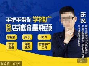 手把手带你学京东推广,突破店铺流量瓶颈,京搜客海投快车购物触点京东直投智能推广工具等-晟哥学社资源库