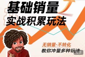 内功丨淘系基础销量实战积累玩法,无销量·不转化,教你冲量多种玩法-晟哥学社资源库