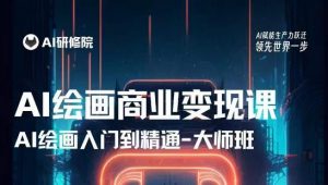 AI绘画商业研修班训练营，从入门到精通，熟练使用AI工具到将AI绘画技术应用到各类商业场景的变现课-晟哥学社资源库