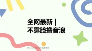 全网最新不露脸撸音浪,跑通自动化成交闭环,实现出单+收徒收益最大化【揭秘】-晟哥学社资源库