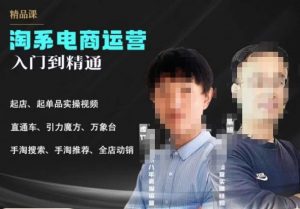 2023手淘搜索实操课+体系化课程，​起店起单品实操视频课程-晟哥学社资源库
