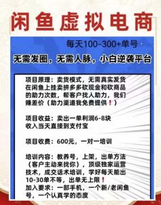 外边收费600多的闲鱼新玩法虚似电商之拼多多助力项目,单号100-300元-晟哥学社资源库