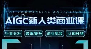 张诗童·AIGC新人类商业课,行业分析/效率提升/商业机会/认知升维-晟哥学社资源库