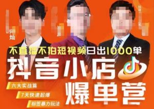 推易·抖店精细化运营，7月份线上直播课商品卡自然流推荐流，起店高阶等玩法-晟哥学社资源库