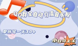 QQ群全自动引流音乐粉，单账号一天轻松引流30+-晟哥学社资源库