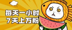 暴力涨粉项目：每天一小时，七天上万粉【揭秘】-晟哥学社资源库