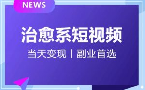 日引流500+的治愈系短视频，当天变现，小白月入过万首-晟哥学社资源库